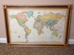 World Map Frame