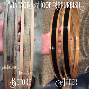 Vintage Premier Bass Drum Hoops